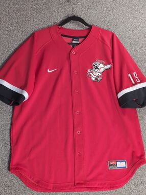 Nike Dri-Fit Joey Votto Cincinnati Reds Baseball Stitched Jersey Mens‎ L MLB #19